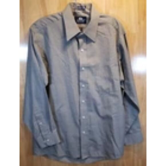 Stafford Men’s Shirt Lot of 4 – Size Medium Long Sleeve Button-Up Solid, Stripe - Picture 4 of 11